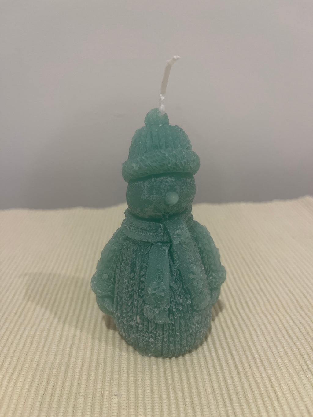 Snowman candle