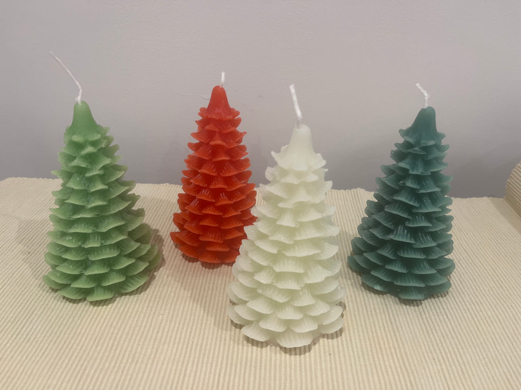 Large Christmas Tree Candle